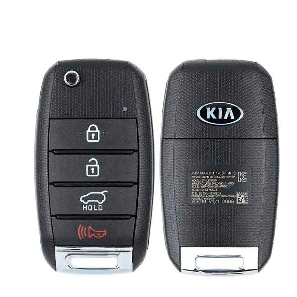 2016-2019 (OEM Refurb) Remote Flip Key for Kia Sportage | PN: 95430-D9000 (TP) / TQ8-RKE-4F27 2016-2019 (OEM Refurb) Remote Flip Key for Kia Sportage | PN: 95430-D9000 (TP) / TQ8-RKE-4F27